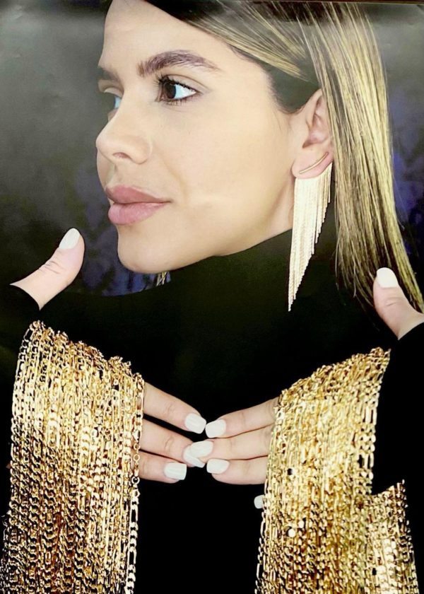 Aretes Cascada Gold - Imagen 2