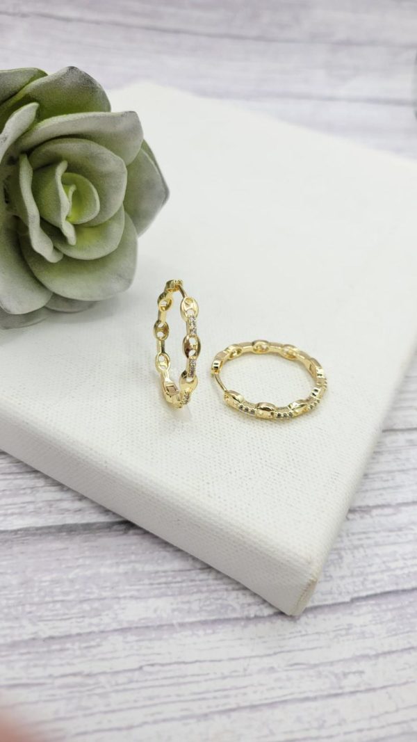 Aretes - Argollas en Tyrdo Gold