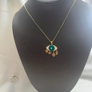 Collar Ojo Turco Verde