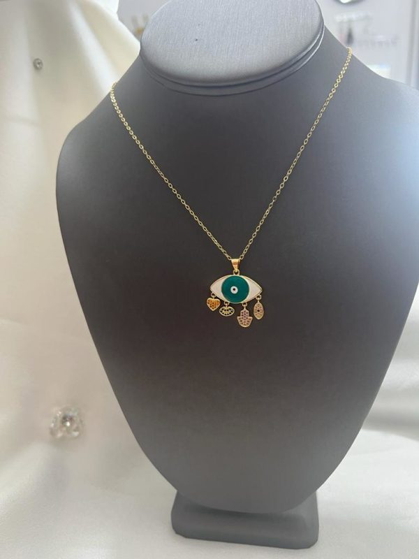 Collar Ojo Turco Verde