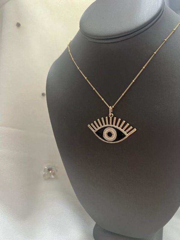 Collar Ojo Turco Grande Esmaltado - Imagen 3