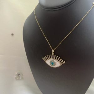 Collar Ojo Turco Grande Esmaltado