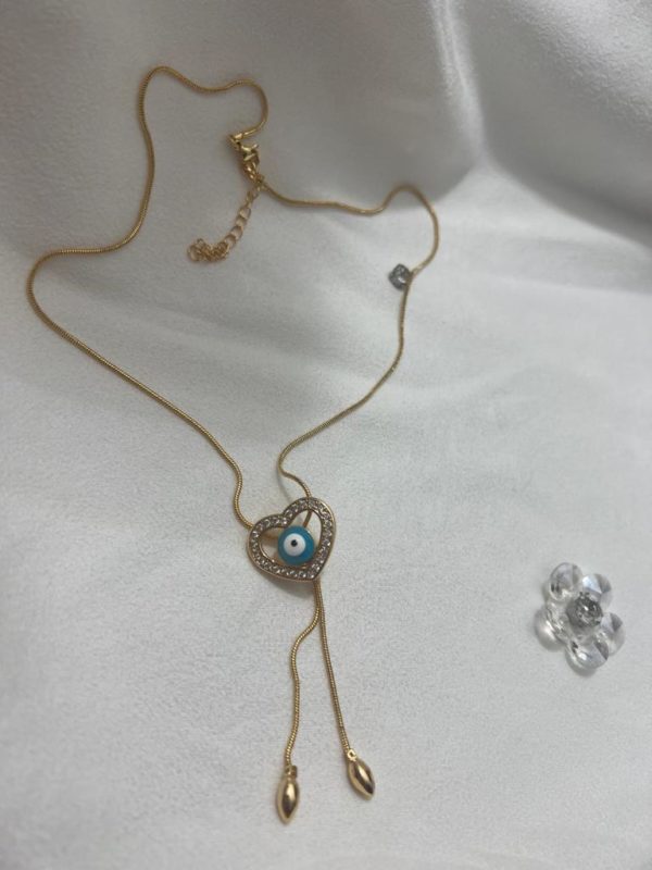 Collar Lisa Ojo Corazon, Tipo corbatin - Imagen 3
