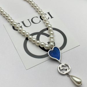 Collar GG Perlas  color silver