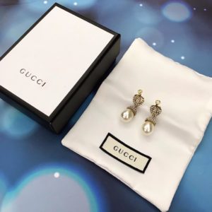 Aretes GG full zirconia con perla